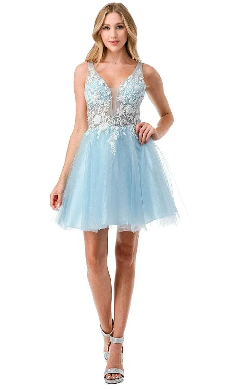 sweetheart-neck party dressesAspeed Design S2724 - Applique A-Line Homecoming Dress