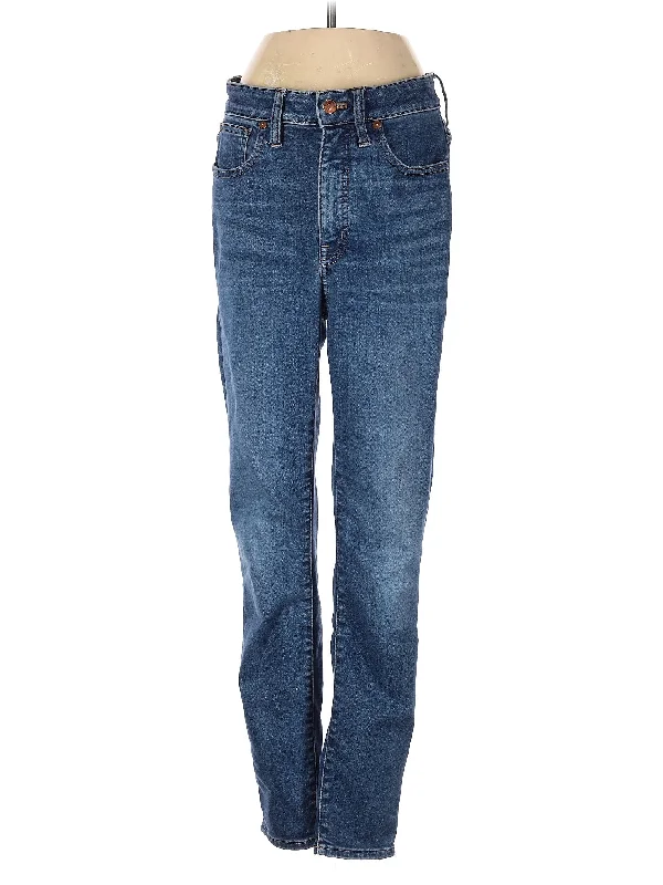 women's denim jeans with animal printsMid-Rise Straight-leg Jeans in Medium Wash