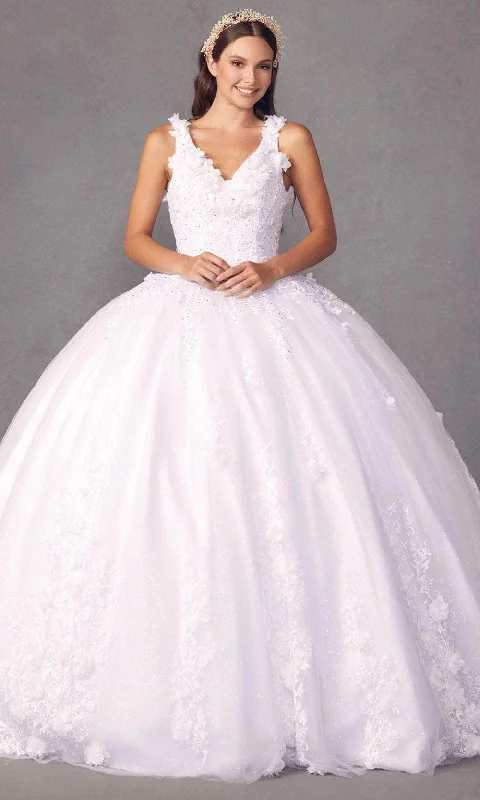 Formal Dress Alterations Near MeJuliet Dresses 1437 - Floral Applique Ball Gown