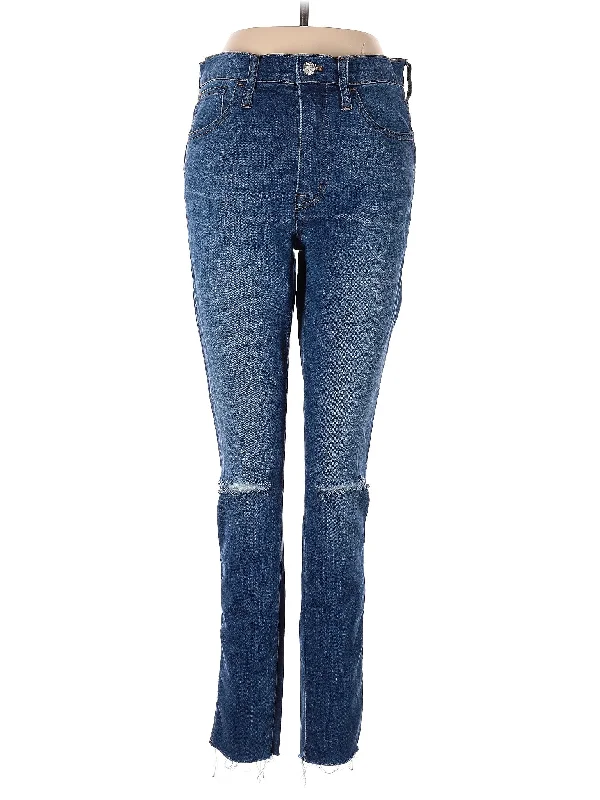 women's denim jeans with contrasting stitchingHigh-Rise Skinny Jeans