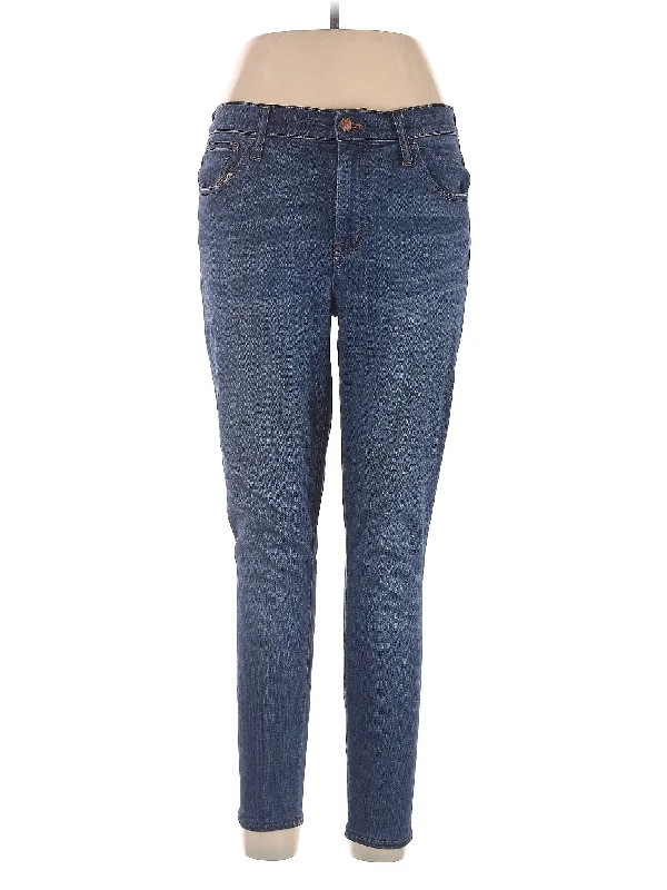 women's ripped denim jeansMid-Rise Skinny Jeans in Dark Wash