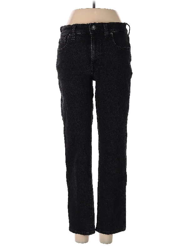 women's skinny denim jeansMid-Rise Straight-leg Jeans in Dark Wash