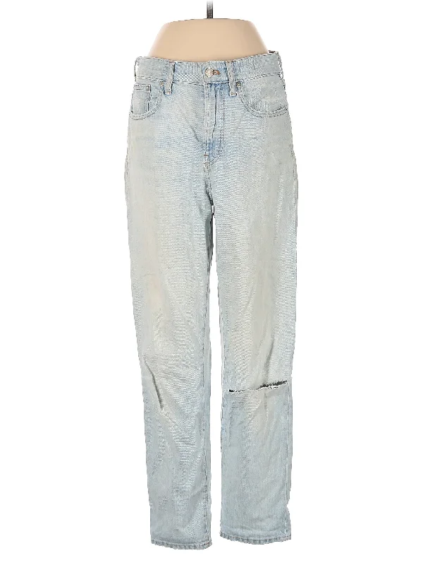 women's denim jeans with elastaneMid-Rise Boyjeans Jeans in Light Wash