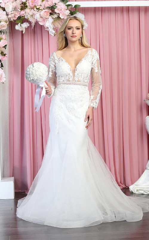 wedding dress cleaningMermaid Ivory Wedding Dress - LA7892