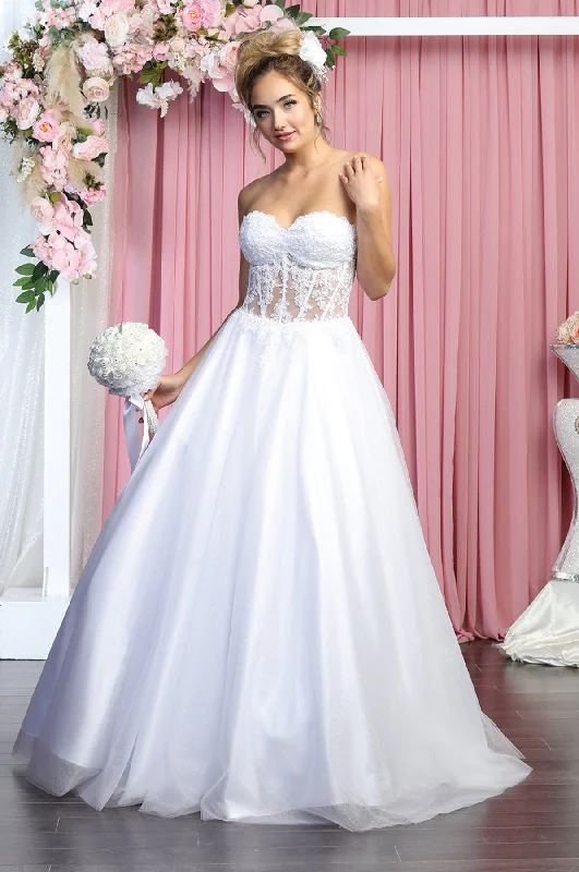 wedding dress with pocketsWedding Reception Ball Gown - LA141B