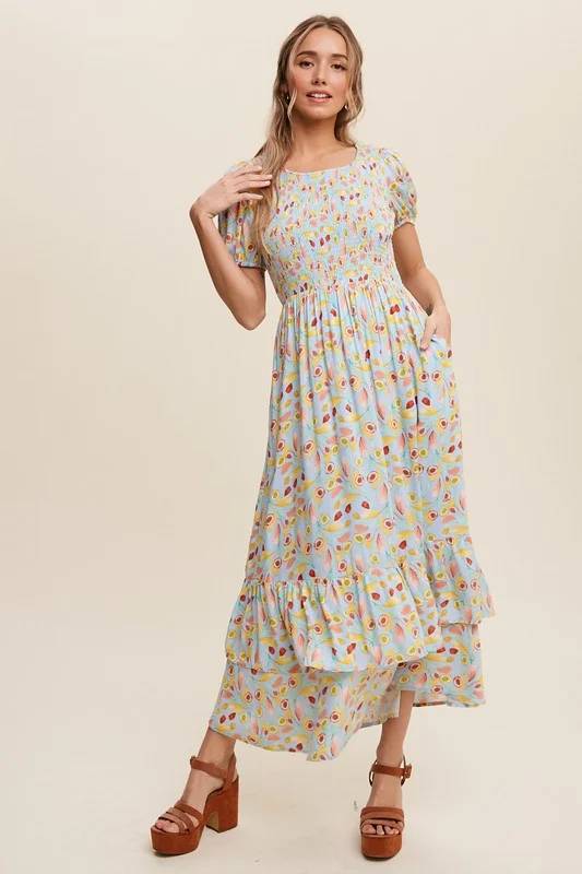 ruffled midi dressesSelena modest midi dress