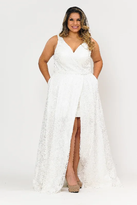 luxury wedding dressesWedding Plus Size Lace Dresses - LAYW1020B