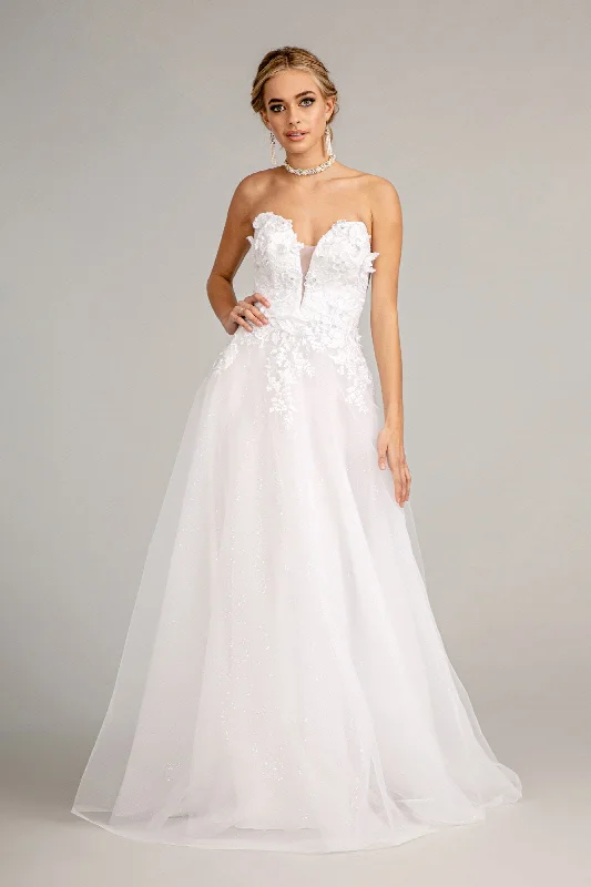 ready-to-wear wedding dressesGlitter Embellished Wedding Dress - LAS3010