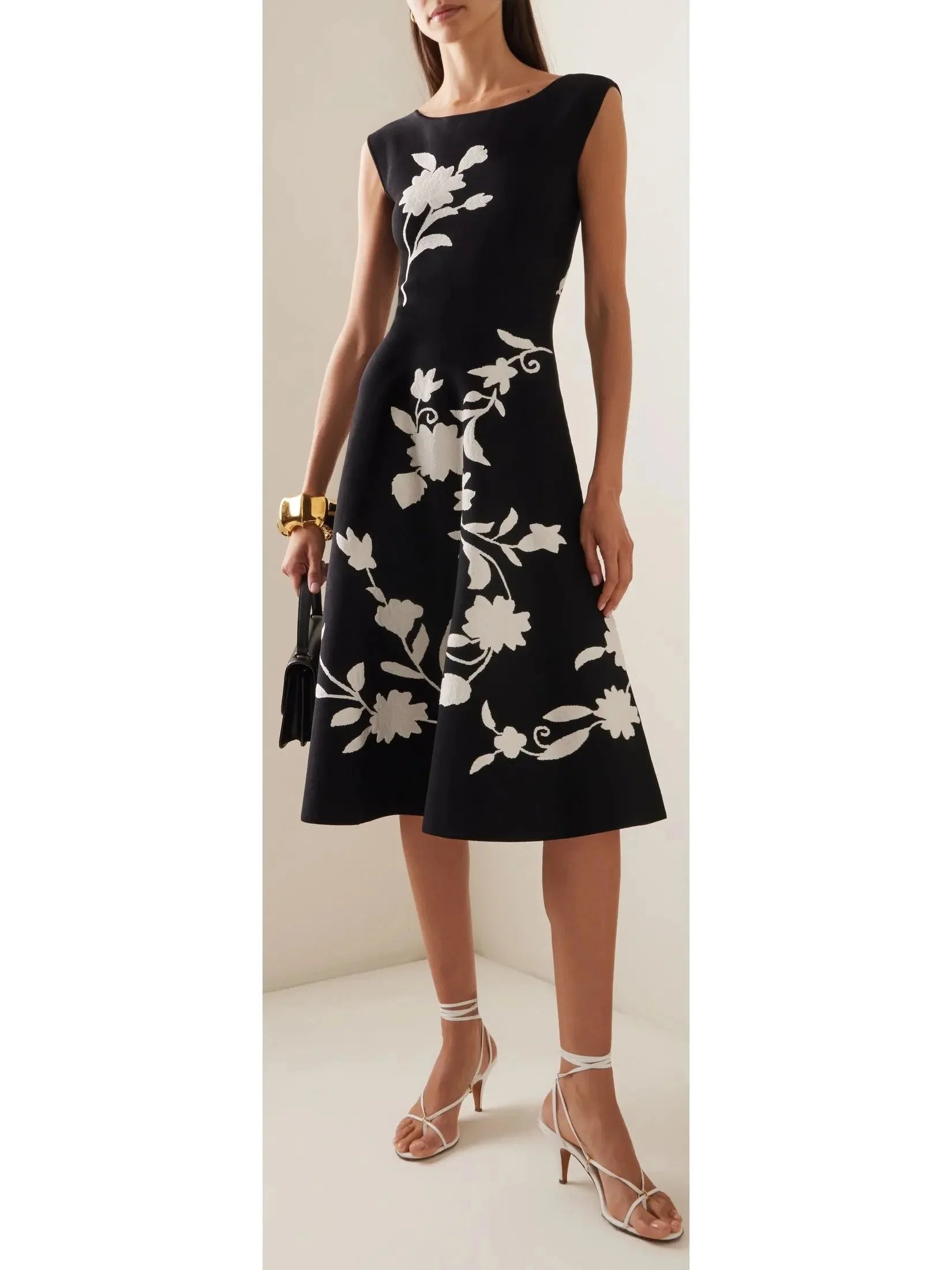 boho midi dressesFloral Knit Midi Dress