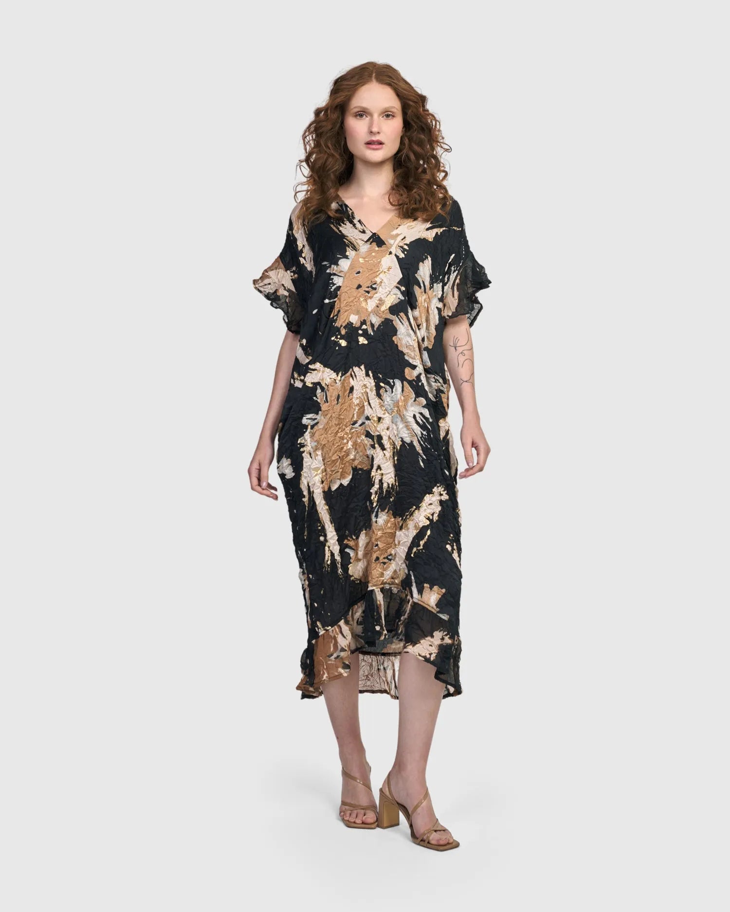 plus-size formal midi dressesED175 Fiona Midi Dress, Shimmer