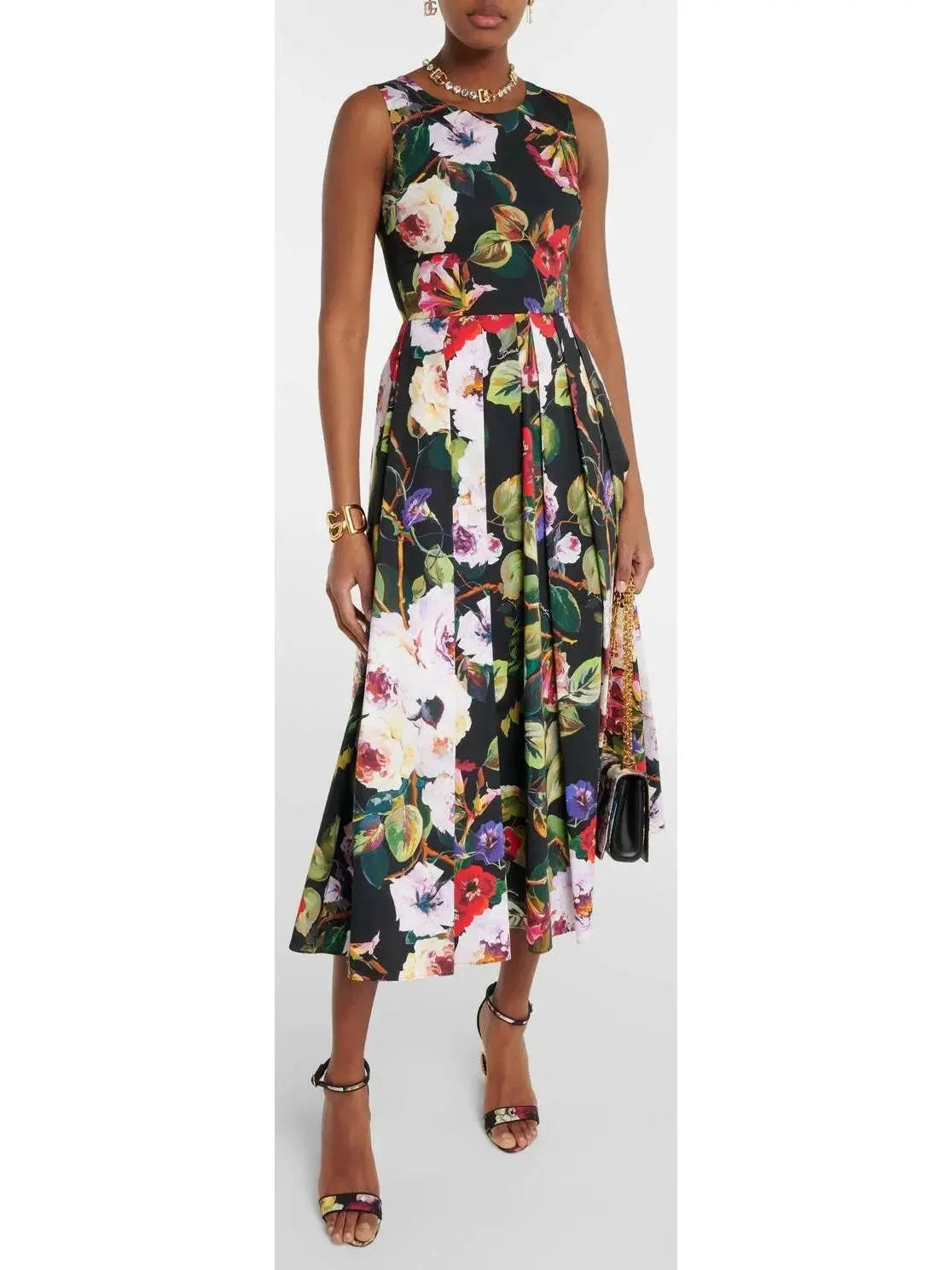 tween midi dressesFloral Cotton Midi Dress