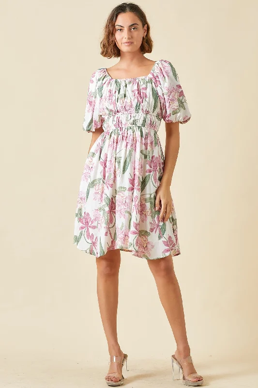 cotton blend midi dressesMarnie modest midi dress-final sale