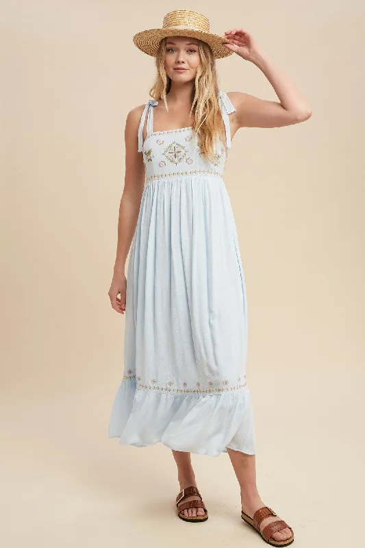 women's eco-friendly dressesCindy Powder Blue Dress