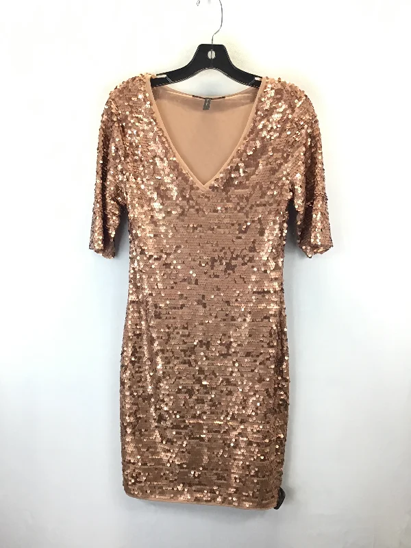 women's pear-shaped body dressesDress Casual Short By Bcbgmaxazria In Gold, Size: M