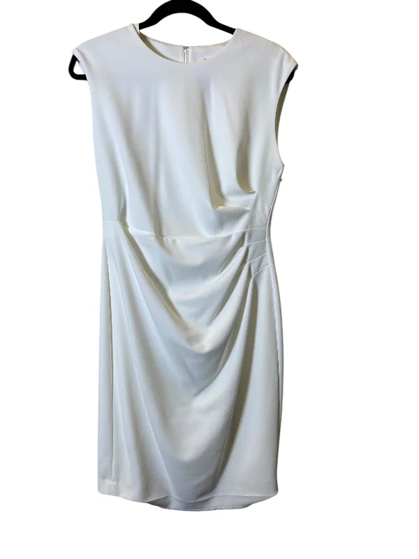 women's stylish dressesDress Work By Calvin Klein In White, Size: M