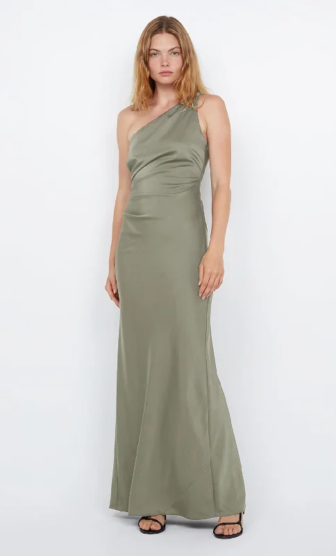 women's maxi dressesLUNETTA ASYM DRESS - SAGE