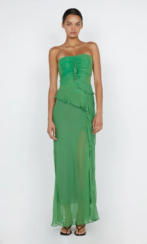 women's tall dressesMARESCA STRAPLESS DRESS - GREEN APPLE