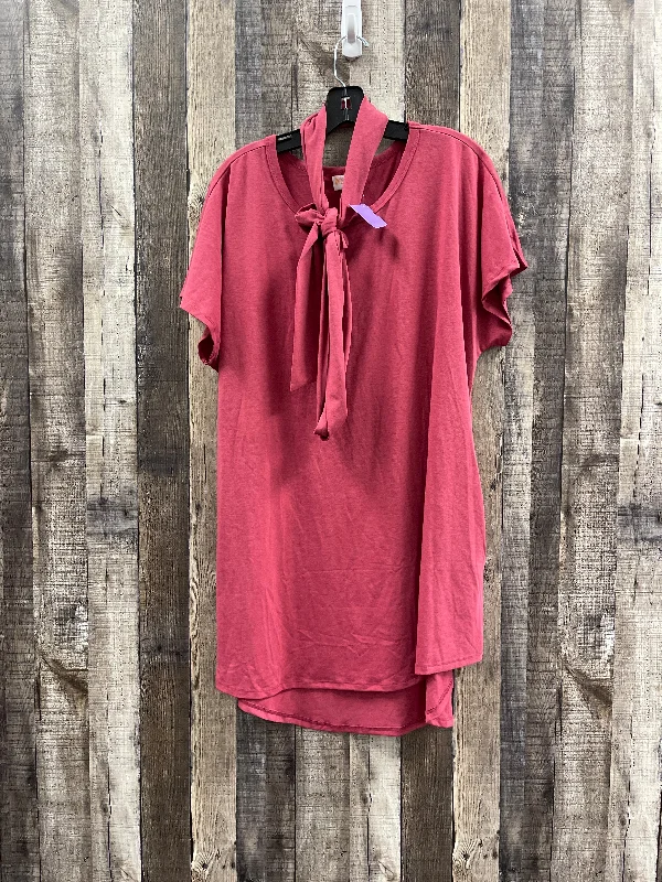 women's smart casual dressesPink Dress Casual Short Lularoe, Size 2x